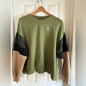 VTG Jordan Sweatshirt Mens Large Embroidered Jumpman Crewneck Fleece Pullover